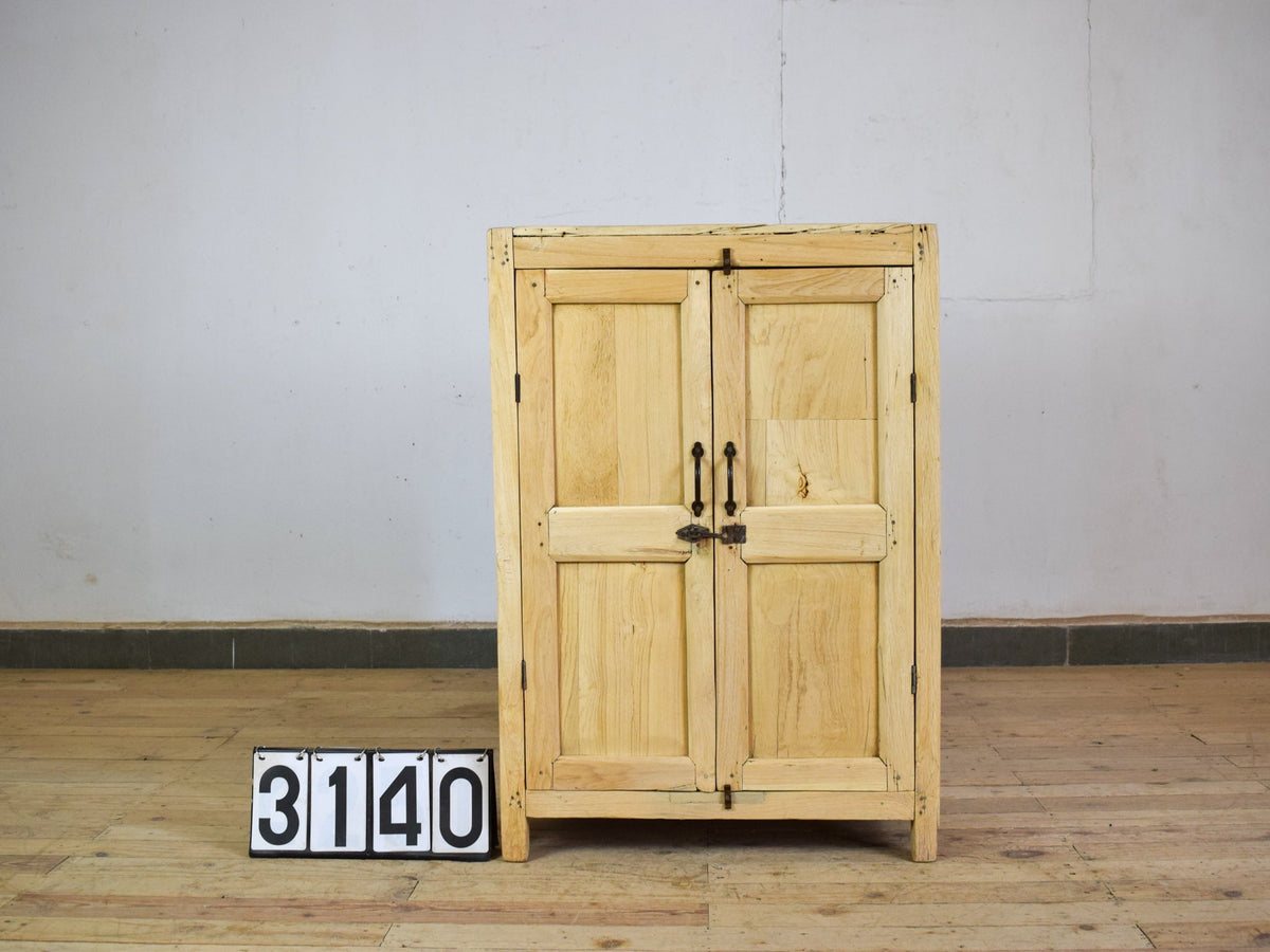 Vintage Rustic Bleached Kitchen Bathroom Cupboard Cabinet Storage