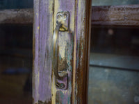 Vintage Worn Painted Rustic Cupboard Cabinet