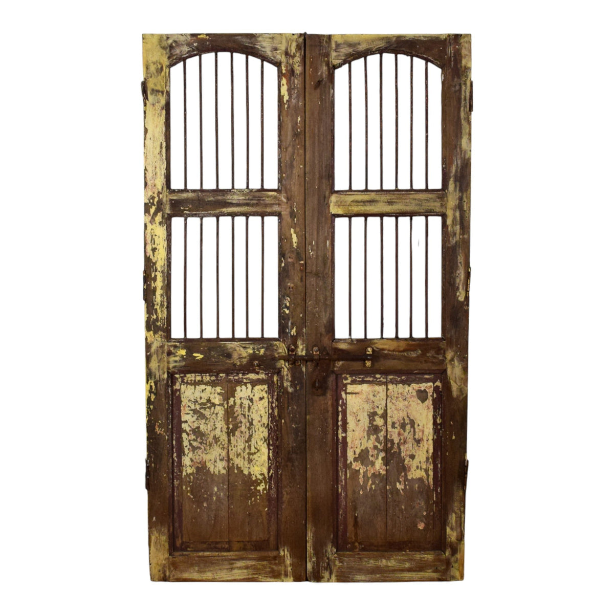 Pair of Antique Vintage Indian Doors Shutters