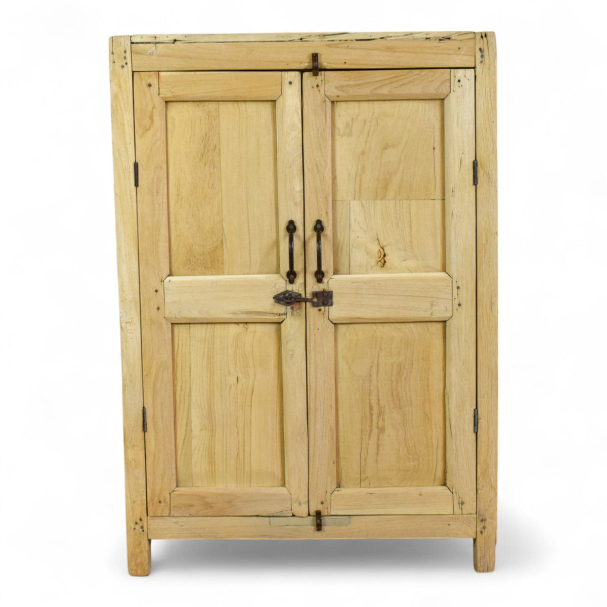 Vintage Rustic Bleached Kitchen Bathroom Cupboard Cabinet Storage