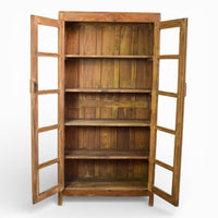Vintage Wooden Rustic Cupboard Cabinet