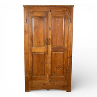 Vintage Hard Wood Fitted Interior Cupboard Cabinet Storage