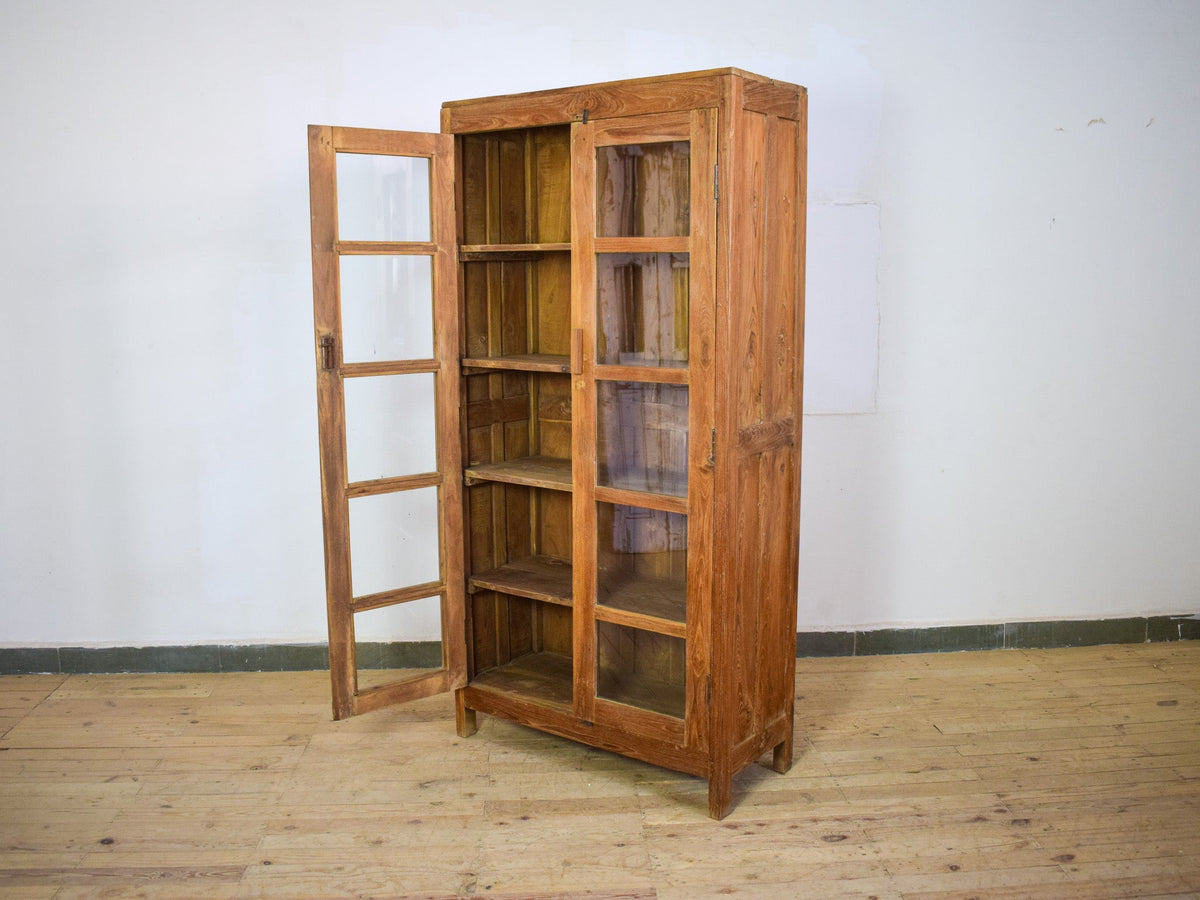 Vintage Wooden Rustic Cupboard Cabinet