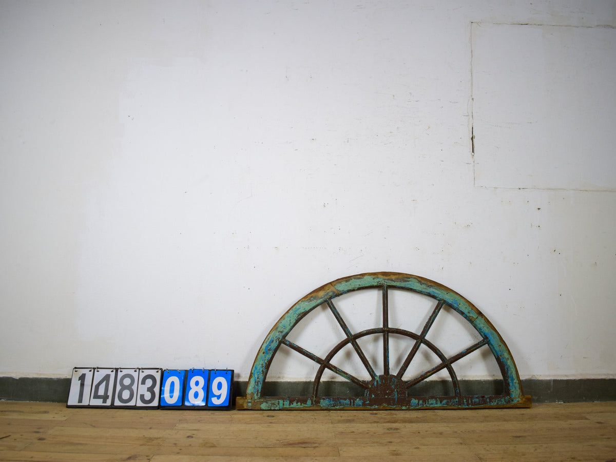 Vintage Wooden Fanlight Window Frame