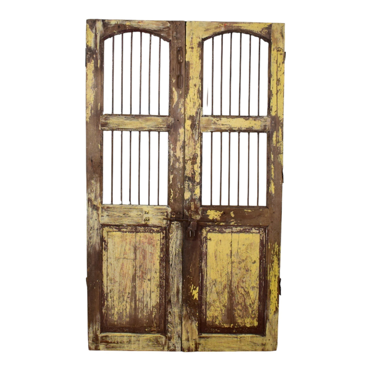 Pair of Antique Vintage Indian Doors Shutters
