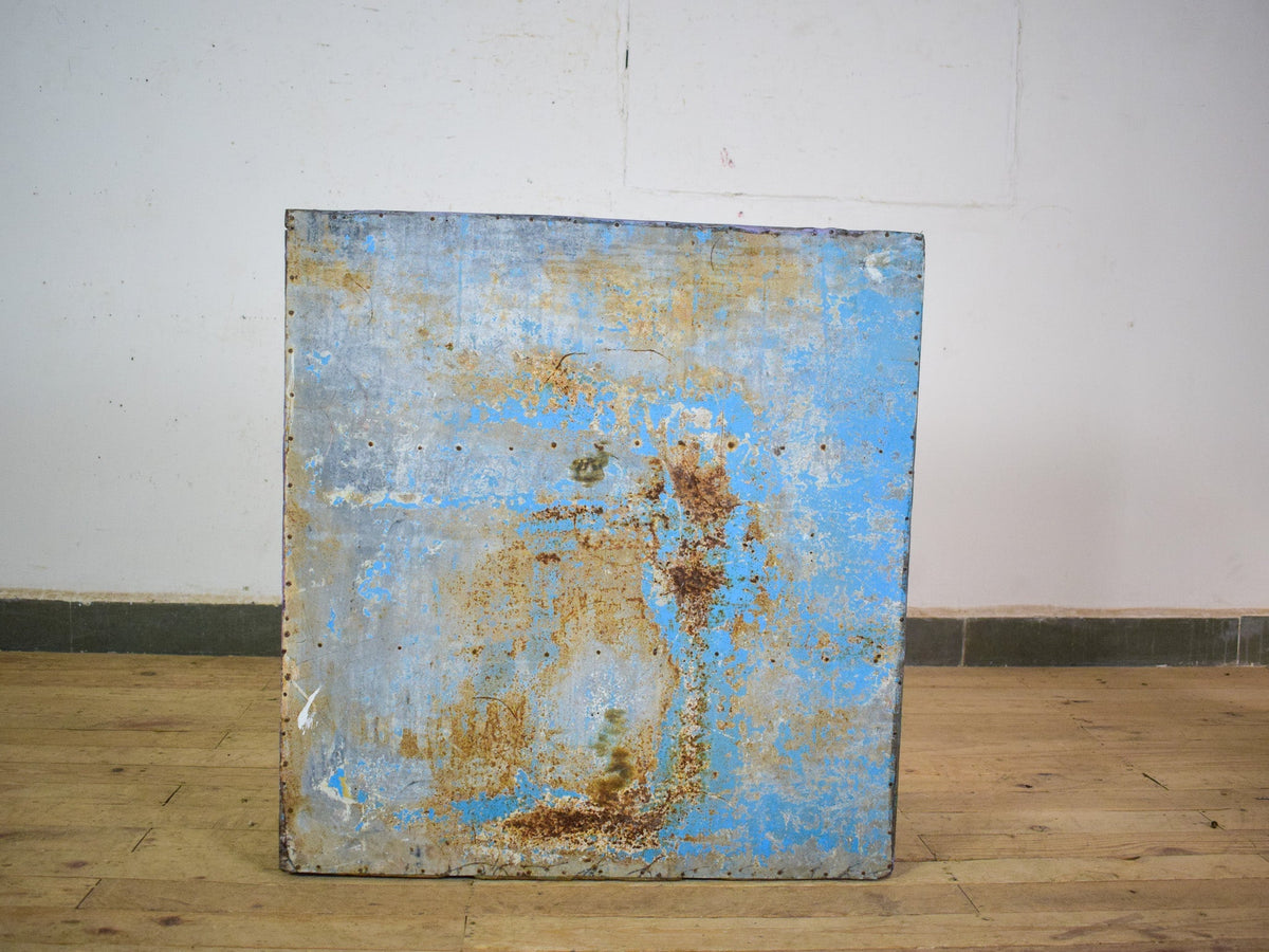 Vintage Worn Painted Rustic Cupboard Cabinet