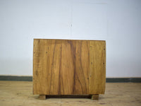 Vintage Worn Painted Rustic Cupboard Cabinet