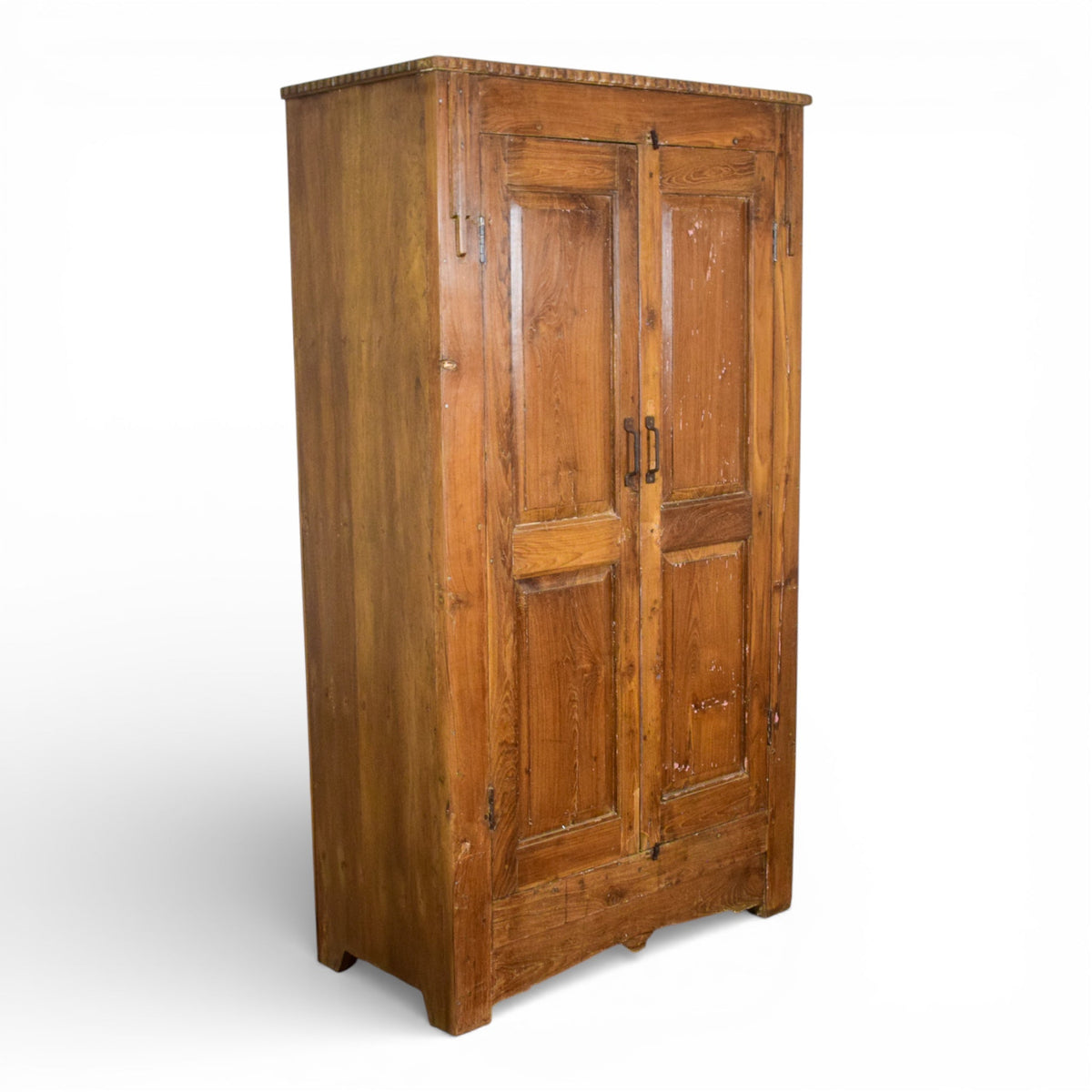 Vintage Hard Wood Fitted Interior Cupboard Cabinet Storage