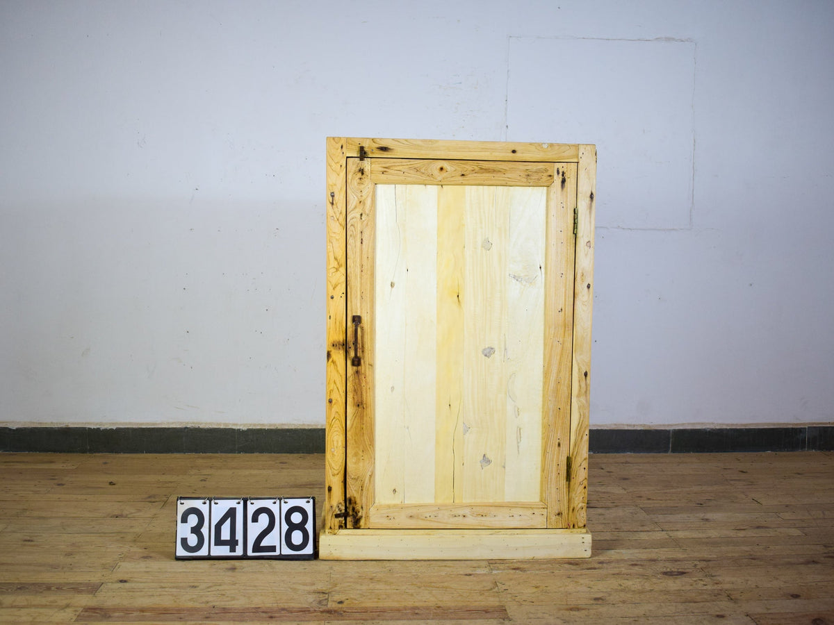 Vintage Bleached Rustic Cupboard Cabinet