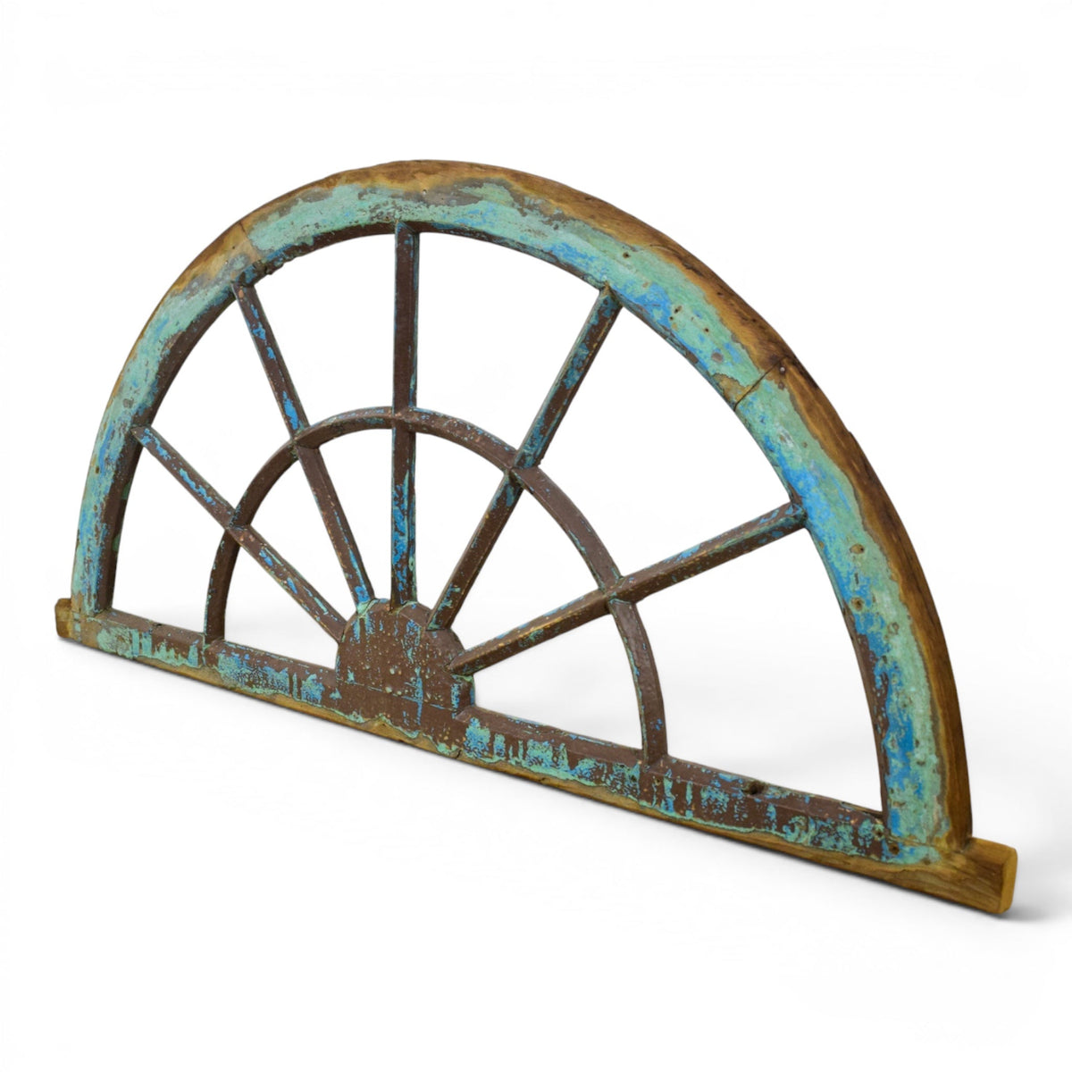 Vintage Wooden Fanlight Window Frame