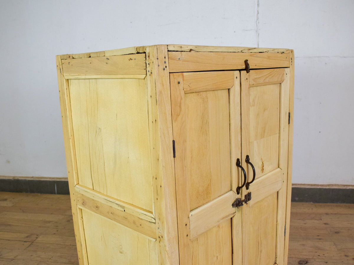 Vintage Rustic Bleached Kitchen Bathroom Cupboard Cabinet Storage