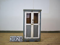 Vintage Worn Painted Rustic Cupboard Cabinet