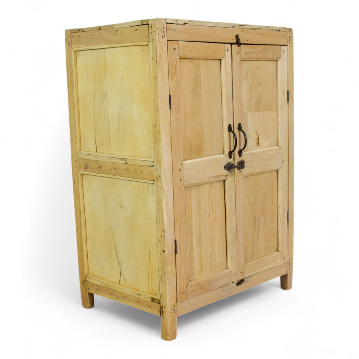 Vintage Rustic Bleached Kitchen Bathroom Cupboard Cabinet Storage