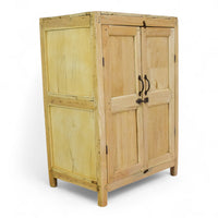 Vintage Rustic Bleached Kitchen Bathroom Cupboard Cabinet Storage