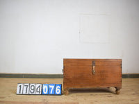 Vintage Antique Wooden Blanket Chest Box Trunk Coffee Table