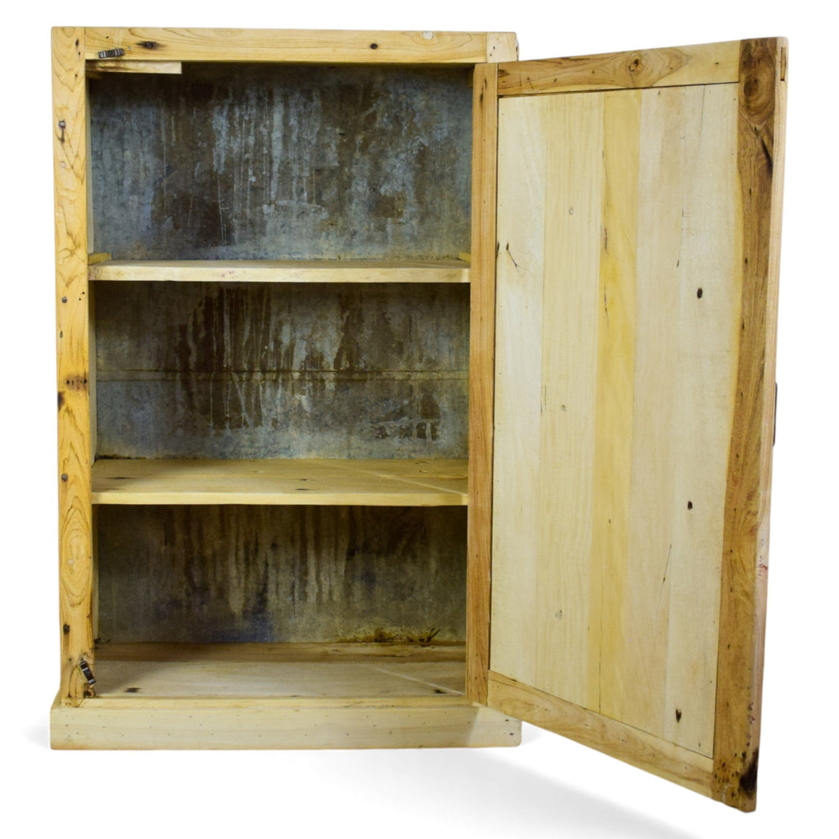 Vintage Bleached Rustic Cupboard Cabinet