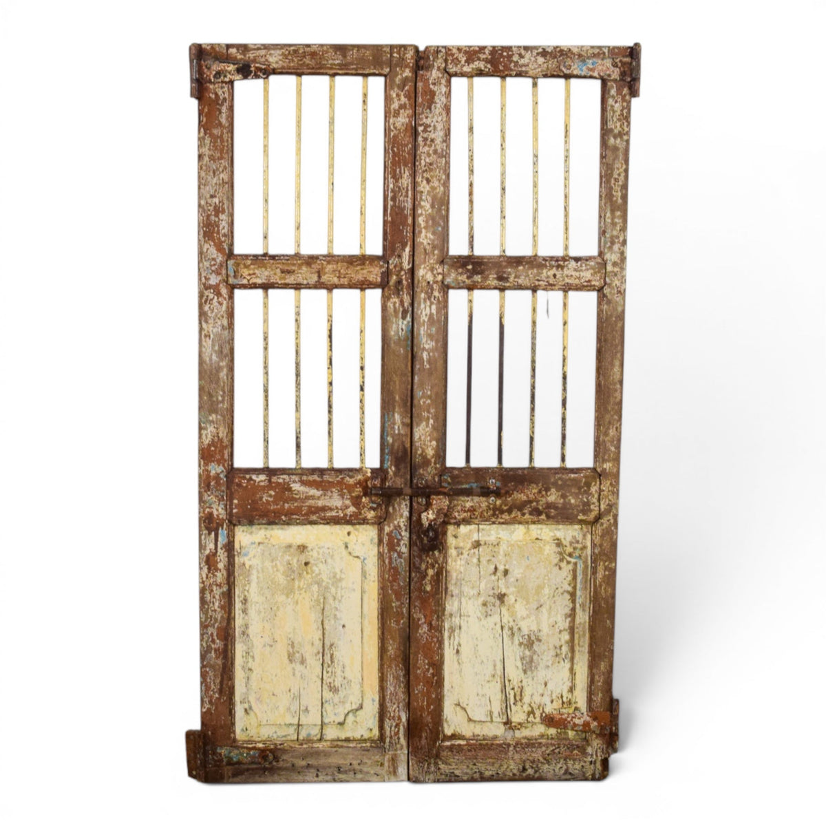 Pair of Antique Vintage Indian Doors Shutters