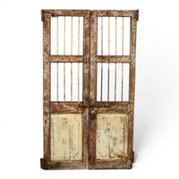 Pair of Antique Vintage Indian Doors Shutters