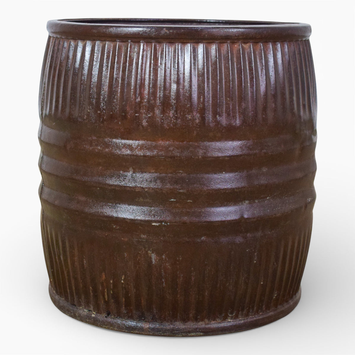 Vintage Metal Dolly Tub Planter