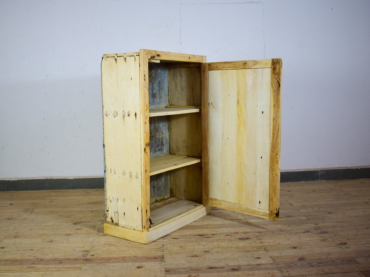 Vintage Bleached Rustic Cupboard Cabinet