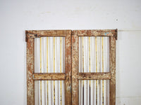 Pair of Antique Vintage Indian Doors Shutters