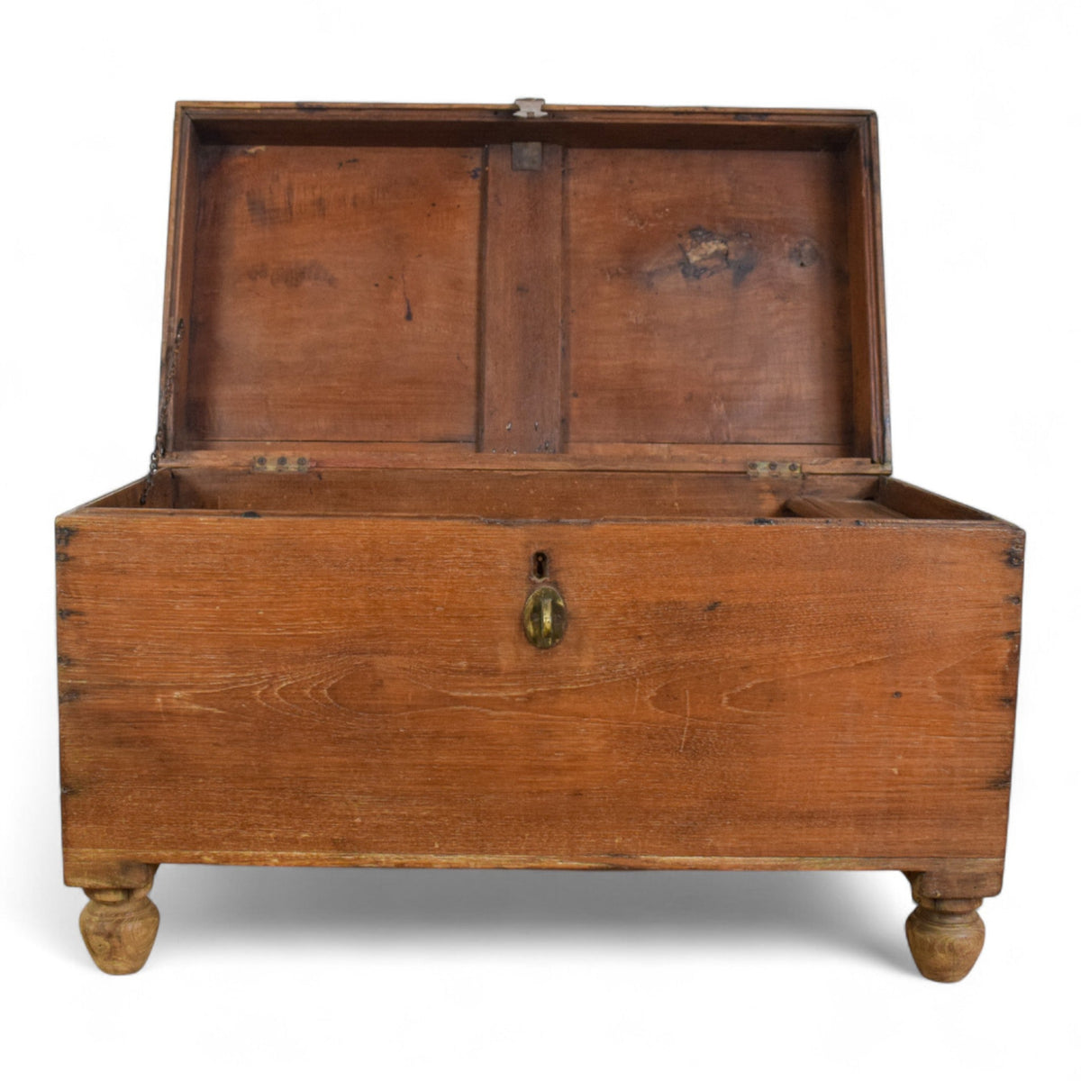 Vintage Antique Wooden Blanket Chest Box Trunk Coffee Table
