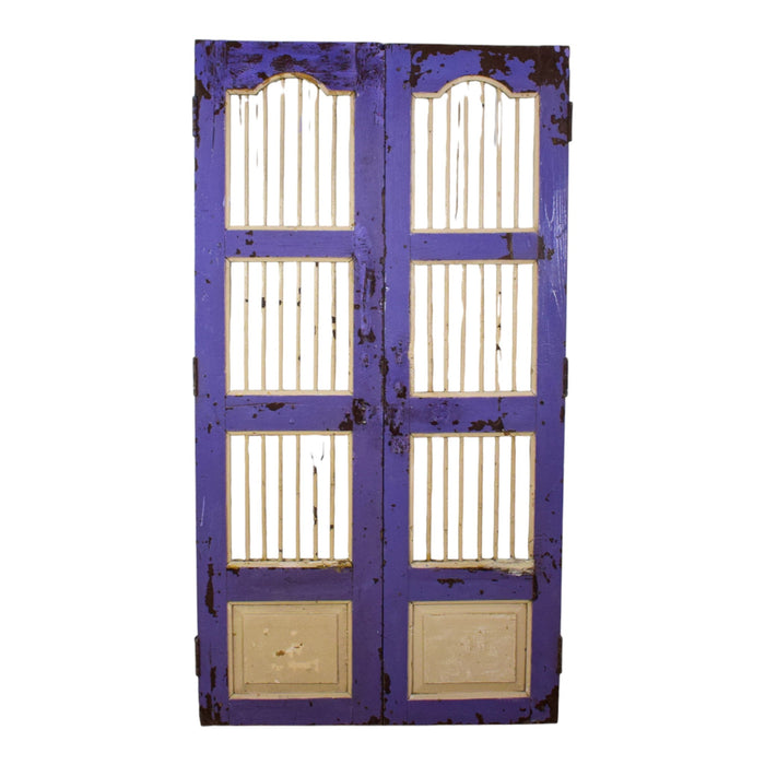 Pair of Antique Vintage Indian Doors Shutters