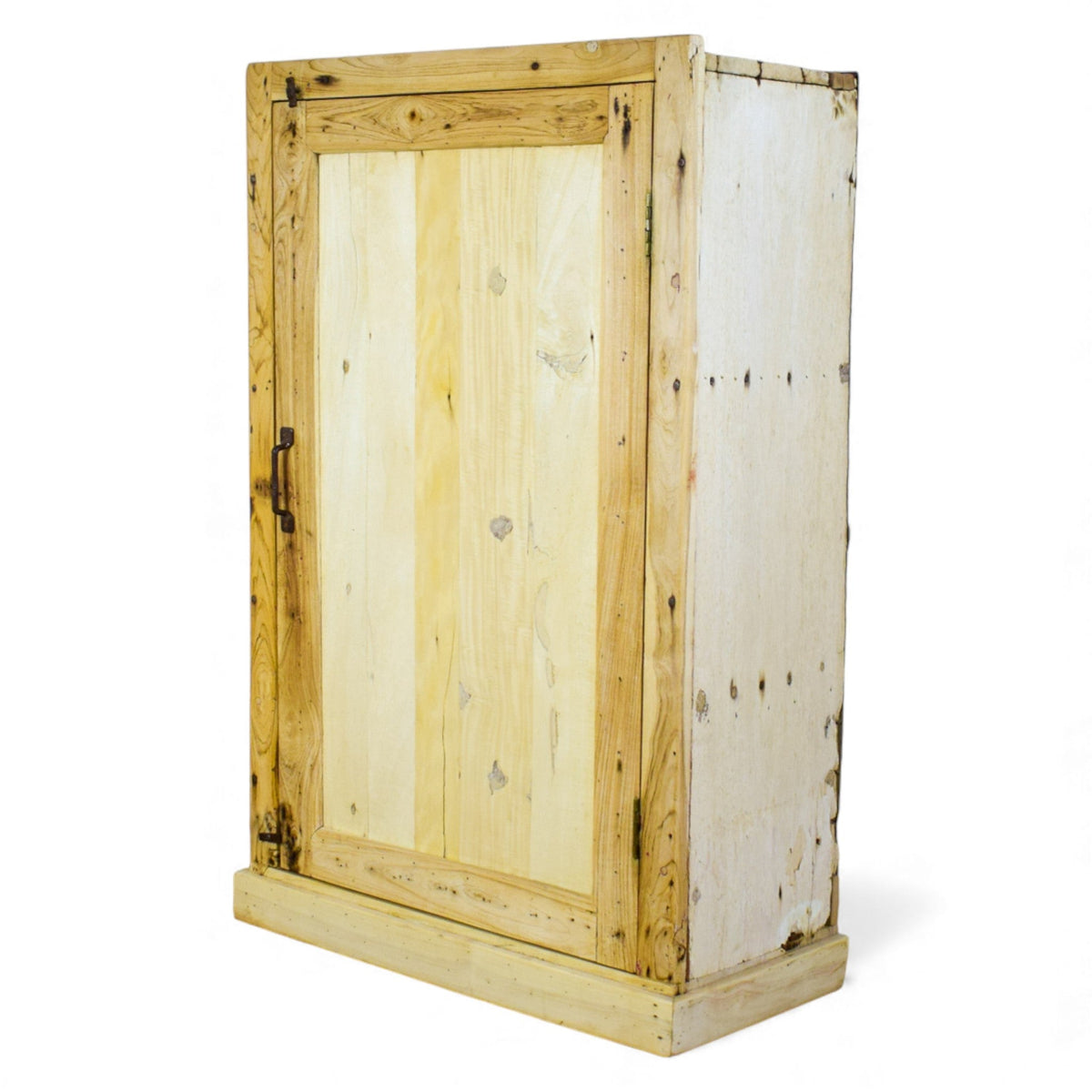 Vintage Bleached Rustic Cupboard Cabinet