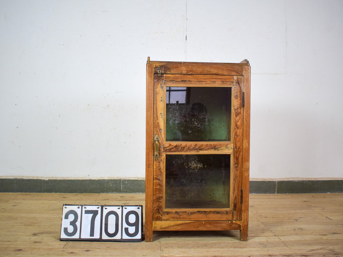 Small Vintage Rustic Cupboard Cabinet