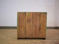 Vintage Worn Painted Rustic Cupboard Cabinet