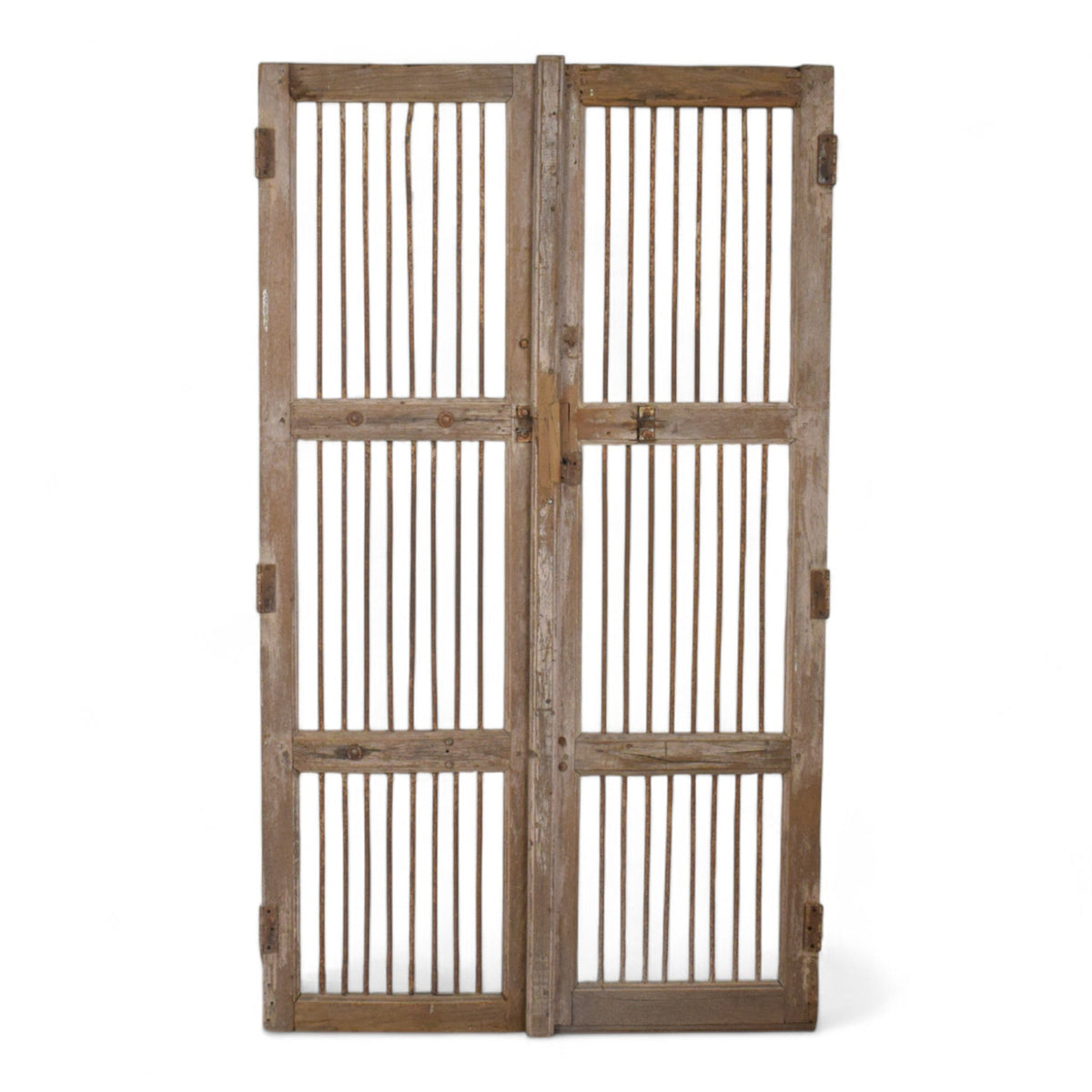 Pair of Antique Vintage Indian Doors Shutters