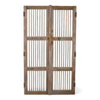 Pair of Antique Vintage Indian Doors Shutters