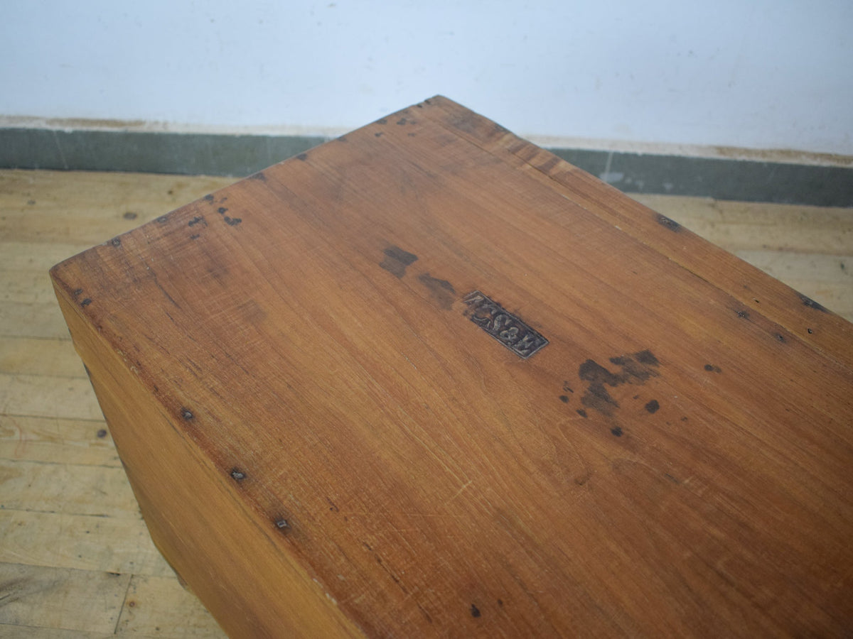Vintage Antique Wooden Blanket Chest Box Trunk Coffee Table