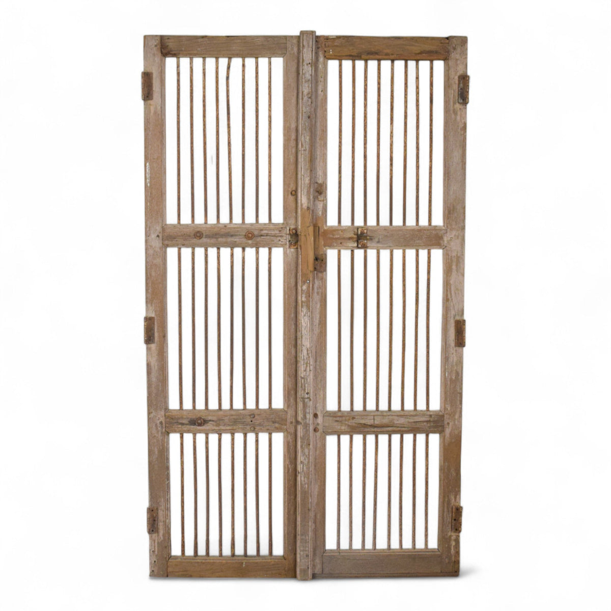 Pair of Antique Vintage Indian Doors Shutters