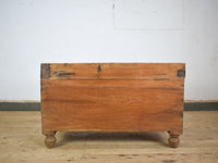 Vintage Antique Wooden Blanket Chest Box Trunk Coffee Table