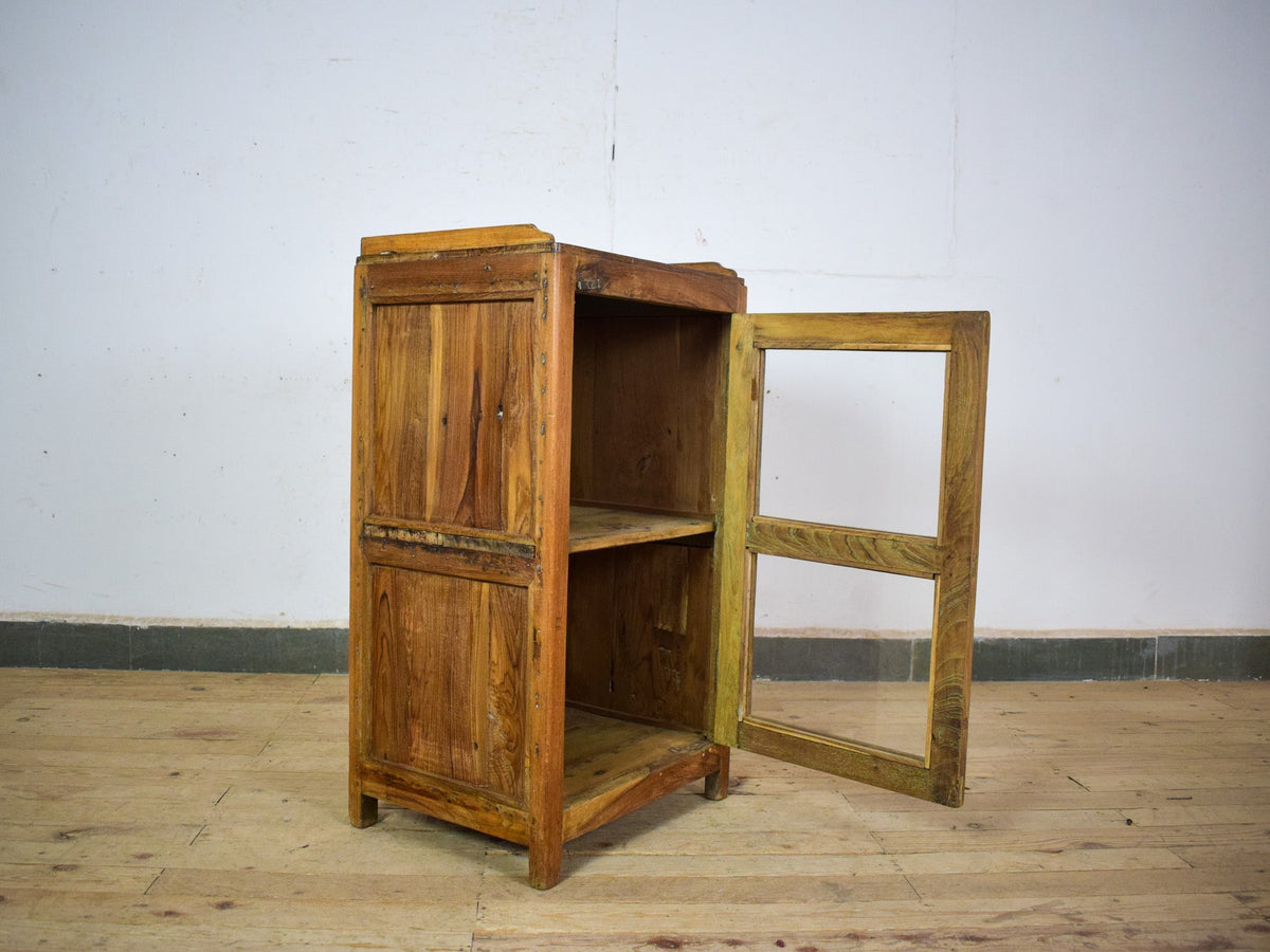 Small Vintage Rustic Cupboard Cabinet