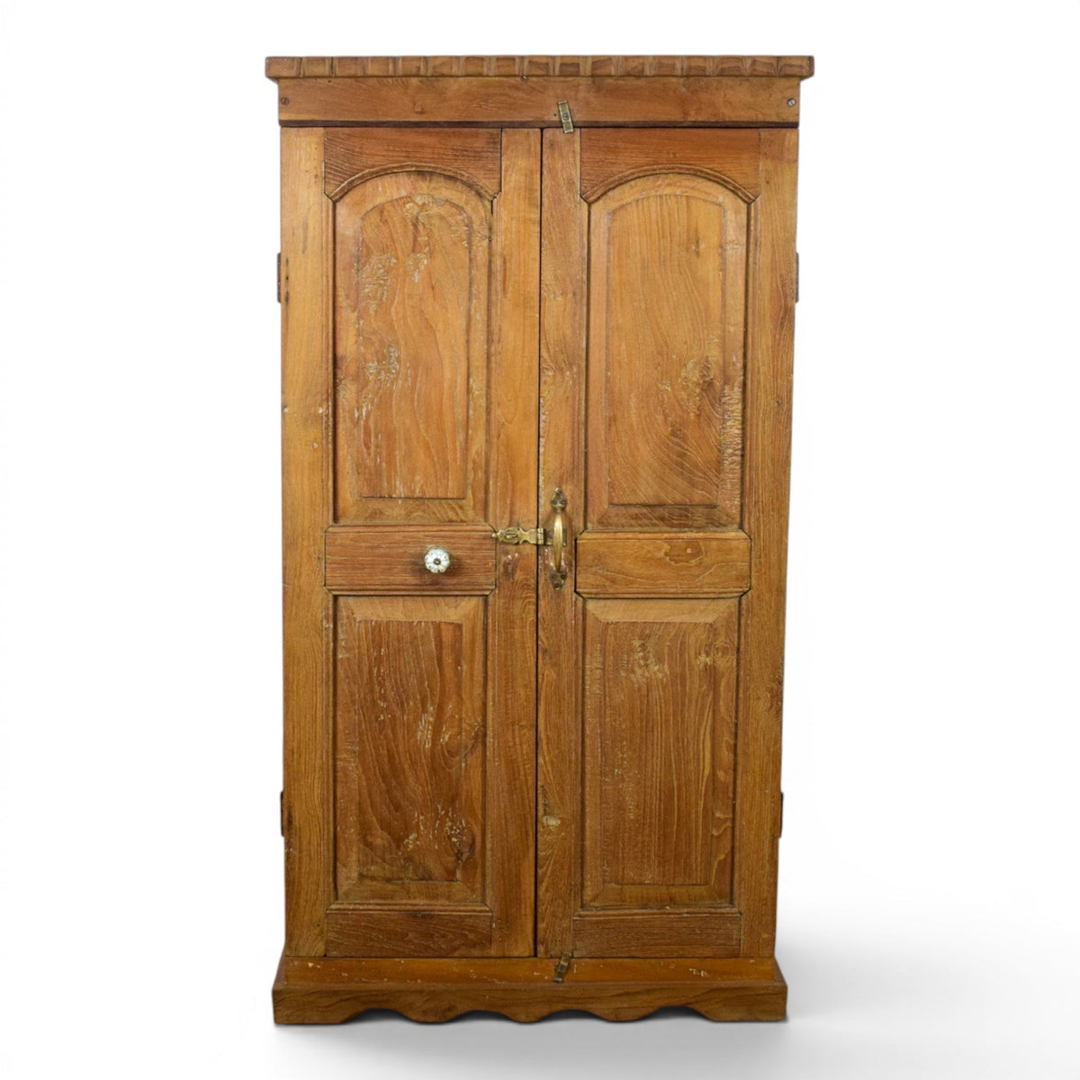 Vintage Rustic Wooden Cupboard Cabinet