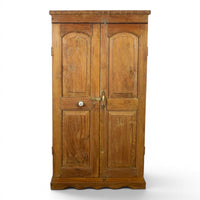 Vintage Rustic Wooden Cupboard Cabinet