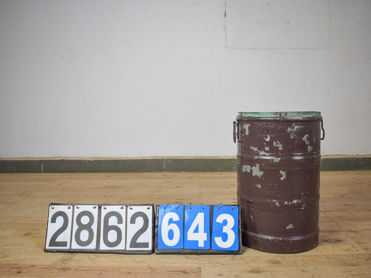 Vintage Rustic Metal Planter