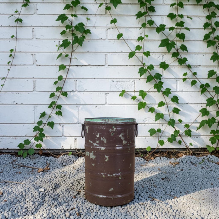 Vintage Rustic Metal Planter