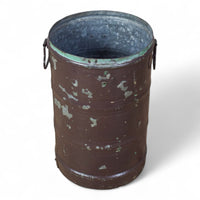 Vintage Rustic Metal Planter