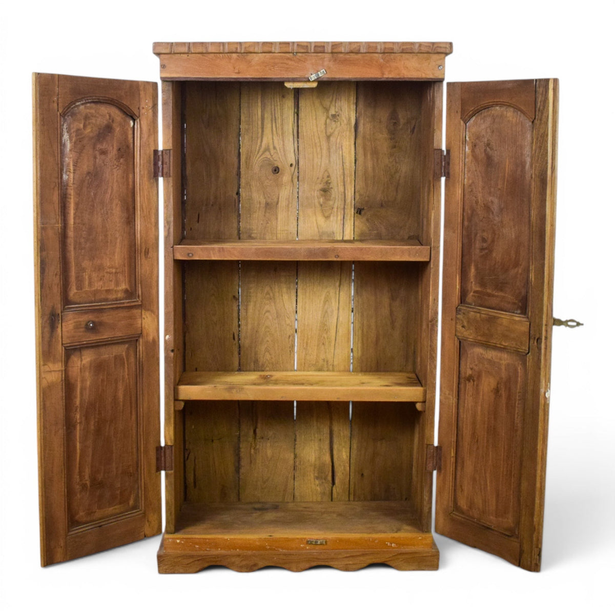 Vintage Rustic Wooden Cupboard Cabinet