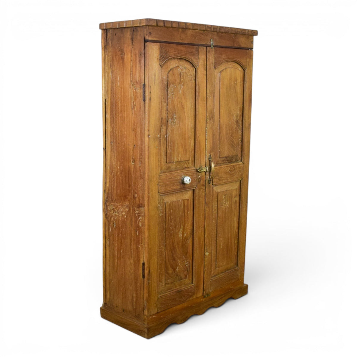 Vintage Rustic Wooden Cupboard Cabinet