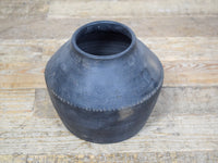 Handmade Antique Design Black Clay Pot Urn