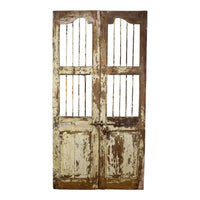 Pair of Antique Vintage Indian Doors Shutters