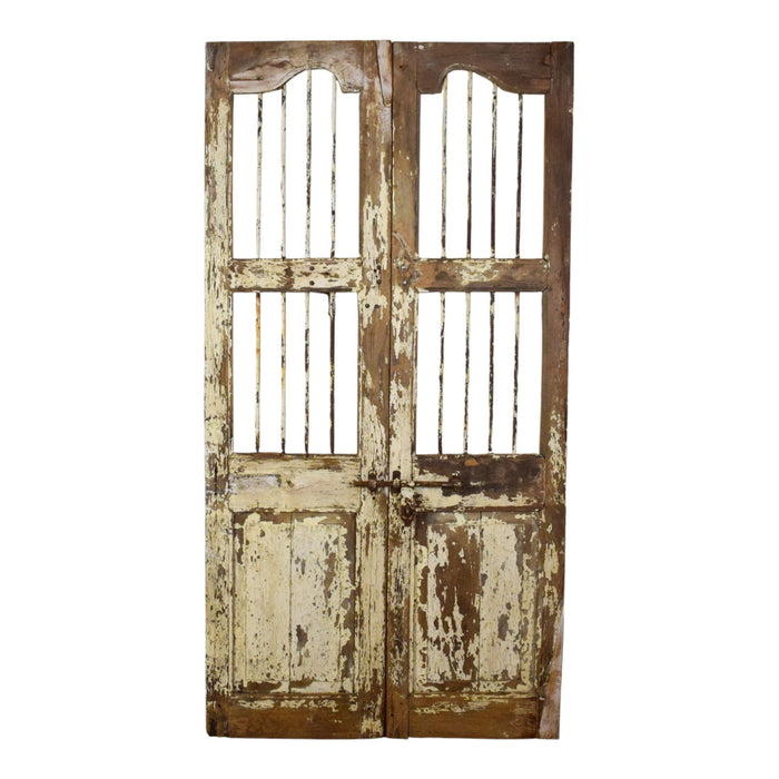 Pair of Antique Vintage Indian Doors Shutters