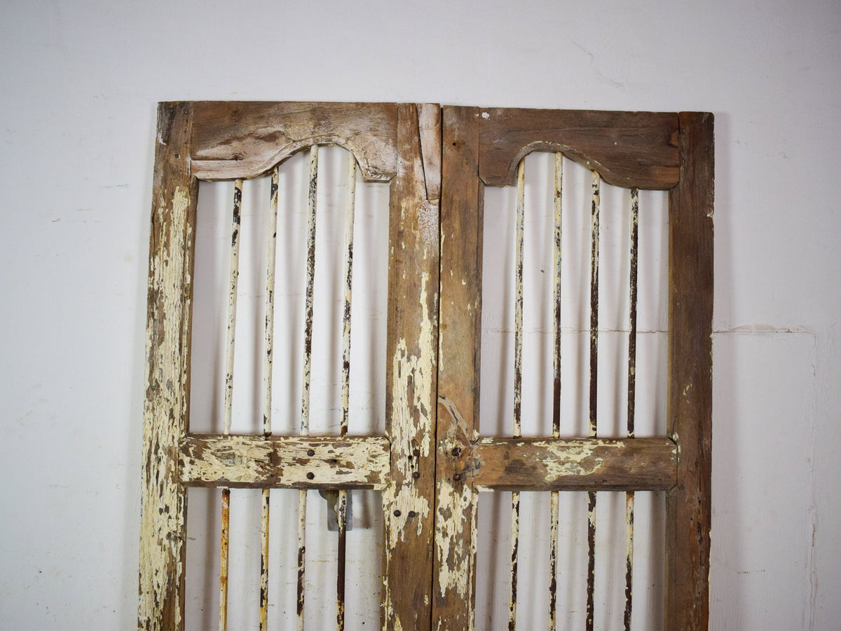 Pair of Antique Vintage Indian Doors Shutters
