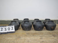 Handmade Antique Design Black Clay Pot Urn