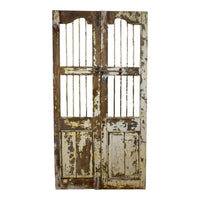 Pair of Antique Vintage Indian Doors Shutters