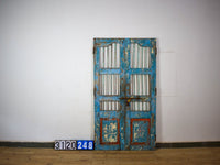 Pair of Antique Vintage Indian Doors Shutters
